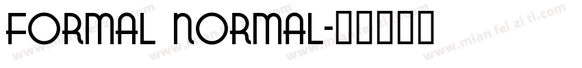Formal Normal字体转换